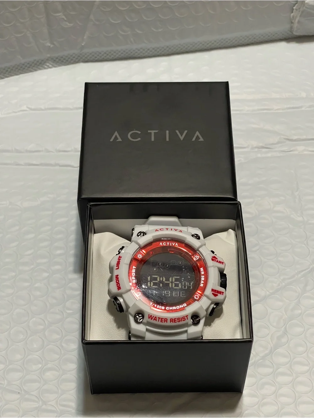 Activa Summit X Invicta Unisex Digital Watch - 50mm. White & Red new